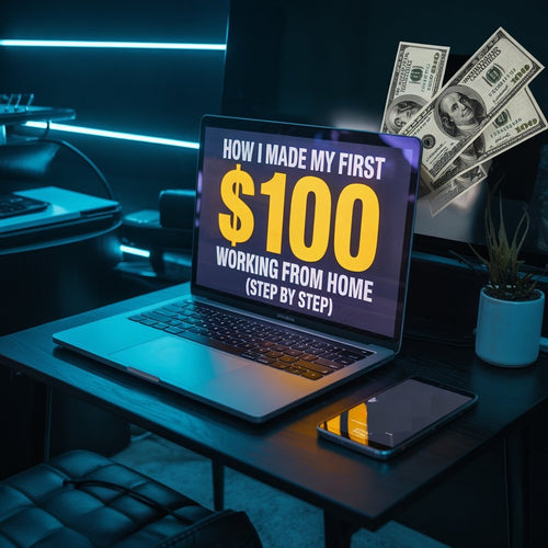 How I Made My First $100 Working From Home (Step By Step)